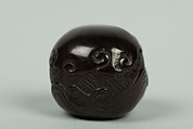 Netsuke Containing Dragon and Figures, Wood, Japan