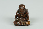 Netsuke of Two Figures, Wood, Japan