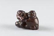 Netsuke of Two Figures, Wood, Japan