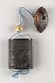 Case (Inrō) with Design of Mount Fuji (obverse); Dragon in Clouds and Waves (reverse), Gantai (1782–1865), Lacquer, tsuikoku, carved relief, incised; Interior: roiro, bottom case 2 cylindrical openings, Japan