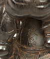 Netsuke of Demon Attacking a Man, Wood, Japan