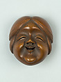 Netsuke, Wood; dark brown, Japan