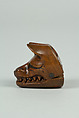Netsuke of Fox Mask with Movable Jaw, Wood, Japan