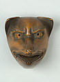 Netsuke of Animal Face Mask, Wood, Japan