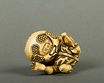 Netsuke of Demon, Ivory, Japan