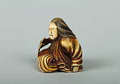 Netsuke of a Woman, Ivory, Japan