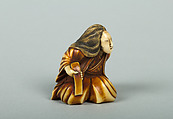 Netsuke of a Woman, Ivory, Japan