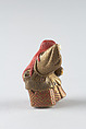Netsuke of Shakkyō Dancer, Ivory and lacquered wood with gold and color hiramaki-e, Japan