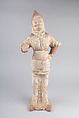 Warrior, Earthenware with traces of pigment, China