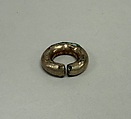 Earring, Metal plated with electrum, Japan