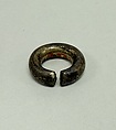 Earring, Metal plated with electrum, Japan