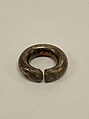Earring, Metal plated with electrum, Japan