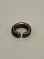 Earring, Metal plated with electrum, Japan