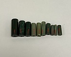 Cylinder, Green jasper, Japan