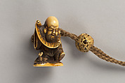 Case (Inrō) with Design of Tortoises on Rocks (obverse); Tortoises Swimming beneath a Waterfall (reverse), Lacquer, fundame, gold, silver and brown hiramakie, gold foil, kirigane; Interior: nashiji and fundame, Japan