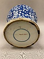 Covered jar with plum blossoms, Porcelain painted in underglaze cobalt blue (Jingdezhen ware), China