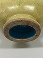 Pilgrim bottle vase, Porcelain with crackled yellow glaze (Jingdezhen ware), China
