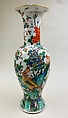 Vase with birds and flowers, Porcelain painted in overglaze polychrome enamels (Jingdezhen ware), China