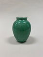 Jar, Porcelain with crackled green glaze (Jingdezhen ware), China