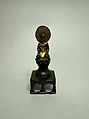 Seated Figure on a Lotus Pedestal, Bronze, China