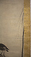 Heron and Willow, Formerly attributed to Sesshū Tōyō 雪舟等楊 (Japanese, 1420–1506), Hanging scroll; ink on paper, Japan