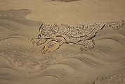 Mount Penglai with Eight Views of Xiao and Xiang, Kano Tansui Moritsune (active 19th century), One from a triptych of hanging scrolls; ink and color on silk, Japan