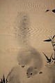 Squirrels on Bamboo and Rock, Mochizuki Gyokusen 望月玉川 (Japanese, 1794–1852), Hanging scroll; ink on silk, Japan