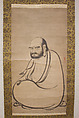 Bodhidharma (Daruma), Attributed to Kano Sanraku 狩野山楽 (Japanese, 1559–1635), Hanging scroll; ink on paper, Japan