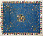 Bedspread or Cover, Silk; on silk, China for export