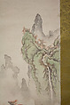 Landscape, Kakuho, Hanging scroll; ink and color on silk, Japan