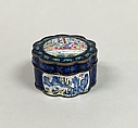 Covered Box, Flora E. Whiting Deaccession, Enamel, China