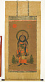 Ōtsu-e of Uhō Dōji, Hanging scroll; ink, color, and woodblock print on paper, Japan