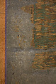 Amida Triad in the Form of Sacred Sanskrit Syllables, Hanging scroll; silk embroidery, gold-wrapped thread, and human hair, Japan