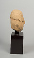 Head of a Male Haniwa Figure, Earthenware, Japan