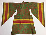 Robe, Silk, bast fiber, metal, Tibet