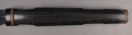 Qin (Seven-stringed zither), Unidentified artist, Purple sandalwood (zitan) and black lacquer, China
