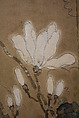 Flowers and Bamboo, Four-panel folding screen; ink and color on paper, Japan