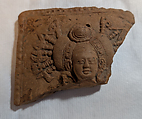Fragment of a Plaque with a Female Head, Terracotta, India