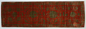 Chair strip with floral pattern, Silk cut velvet, China
