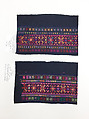 Ensemble, (a–c, e–i) cotton
(d) bast fiber, China (Miao)