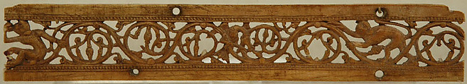 Foliated Scrolls Inhabited by Monkeys, Ivory, India (Orissa)