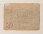 Kali Presenting the Heads of Chanda and Munda to Durga: Scene from the Devi Mahatmya (Glory of the Goddess), Graphite and ink on paper, India (Himachal Pradesh, Guler)