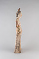 Standing Female Attendant, Wood with pigments, China