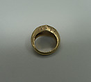 Ring with Lozenge-Shaped Bezel and O.J. Inscription, Gold, Indonesia (Java)