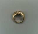 Ring with Lozenge-Shaped Bezel and O.J. Inscription, Gold, Indonesia (Java)
