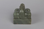 Seal, Gray green jade, China