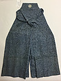 Kamishimo, (a) silk, wool; (b, c) cotton, Japanese