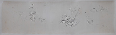 Landscape and Plant Studies, Xie Zhiliu (Chinese, 1910–1997), Drawing; ink on transparent paper, China