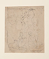 Shiva and Parvati in a Mountain Grotto, Ink on paper, India (Pahari Hills, Guler)