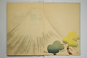 Kōrin Picture Album (Kōrin gafu) 光琳画譜, Nakamura Hōchū 中村芳中 (Japanese, died 1819), Woodblock-printed book (orihon, accordion-style); ink and color on paper, Japan